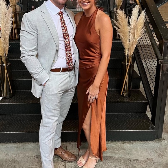 Hello Molly Terracotta Keyhole Back Dress - Picture 6 of 7